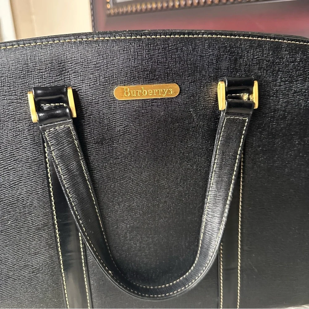 Burberry Black Leather Bag